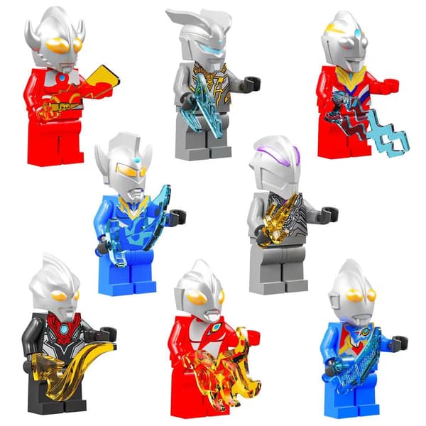 16-delt Ultraman mini byggeklodsfigur legetøjssæt til børn