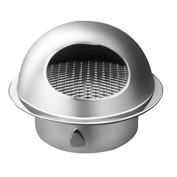 50 - 200 mm rustbeskyttet regntæt ventilationshætte kompatibel med ydervægge - poleret & fortykket (kompatibel med sswyv)-Perfet 60mm