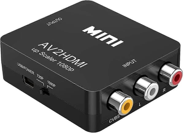 AV-HDMI-sovitin Mini AV CVBS-HDMI-sovitin