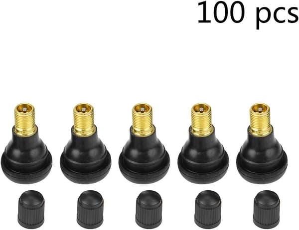 100 st Däckventil Däcktryck Däckventilskaft Ersättning för C