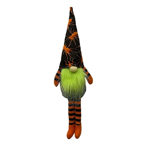 Halloween-kääpiökoriste Käsintehty Ruotsalainen Kääpiö Riippuva Jalat Istuva Noita Kääpiö Pehmo Pöytäkoriste A