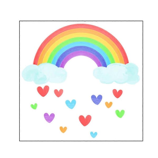 Luminous Rainbow Wall Sticker Decorative Decals School Office Window