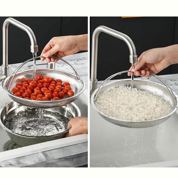 Multifunktionel dampkurv i rustfrit stål (22,5 cm)