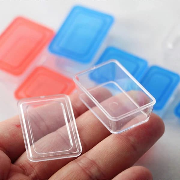 4 pcs Mini 1:12 Dollhouse Lunch Box Miniature Model Pretend Play Kitchenware Decoration DIY Toy Red