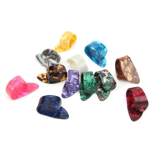 Guitar Picks Celluloid Finger Picks Replacement 12pcs Instrument Accessories