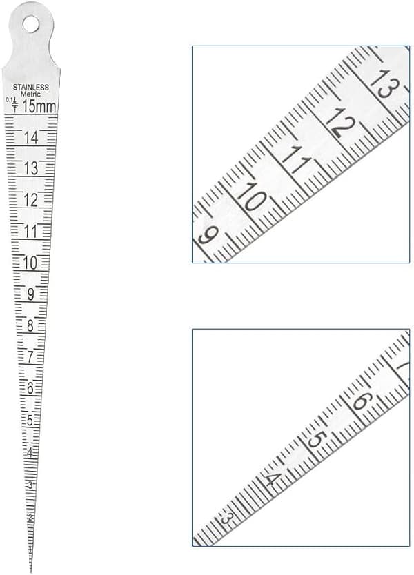 1 konisk mätsticka 1-15mm mätsticka hög precisions spaltmätsticka