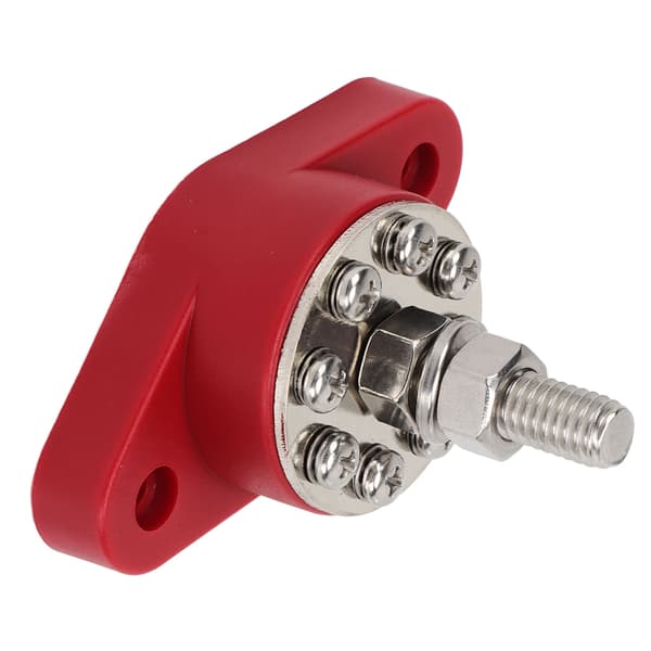 M10 Power Distribution Terminal 3/8in DC 48V 180A Battery Connection Terminal Block with 8 Terminals