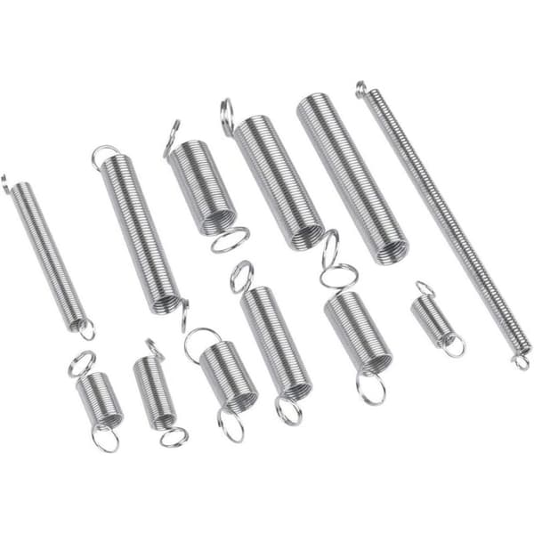 Assortment of Compression and Extension Springs, Metal Spring Assortment Hardware Kit, Sorted Springs with Storage Box, Extension and Compression Spring