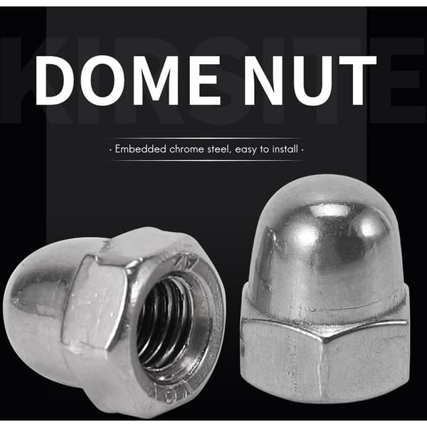 Gjengediameter 304 Rustfritt Stål Dome Hette Muttere Sekskant Hylsemuttere 20 Stykker