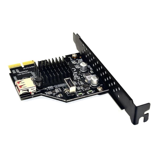 ASM3142 Chip Riser Card 10 Gbps USB3.1 Front Type E 20-pin Expansion Card USB2.0 PCI Express 3.0 X2 A