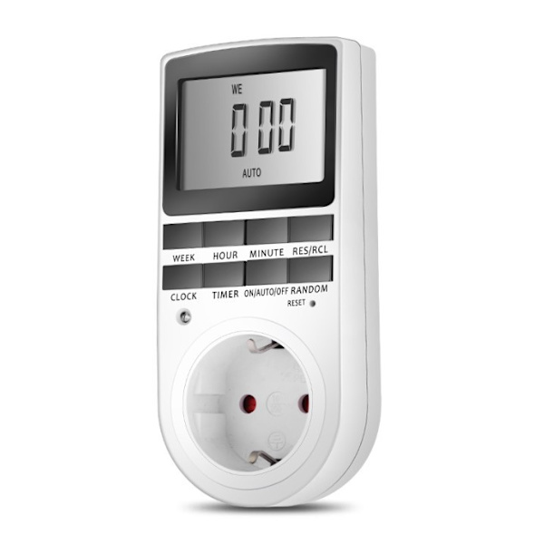 Electric and Digital Socket Programmer, Digital Socket Timer with 10 Daily Weekly Programs