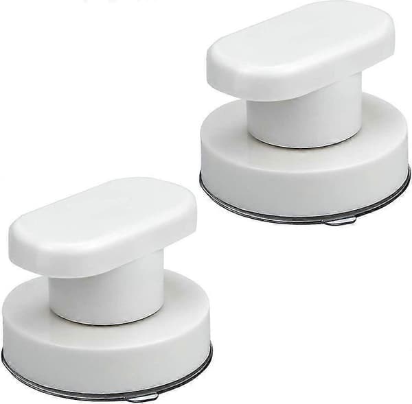 2 X Strong Suction Cup Handle Suction Cup Armrest Movable Glass Handle For Bathroom Cabinet Drawer [DB]