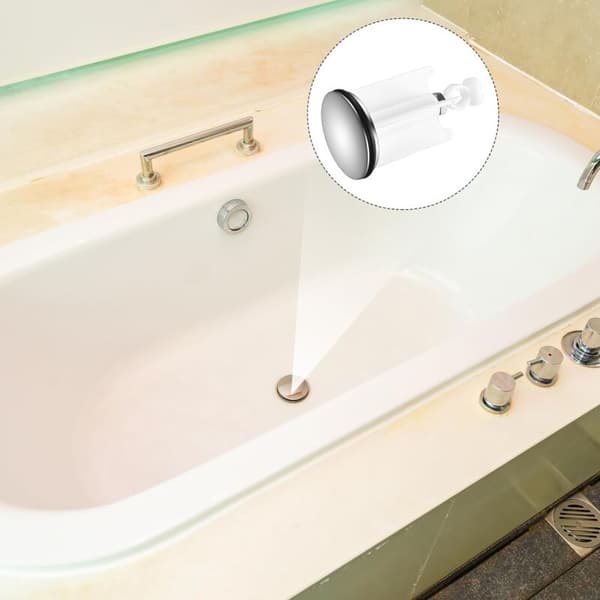 Universal Sink Plug 2 pcs Adjustable Chrome Brass Compatible with Kitchen and Bathroom Sinks High Resistance Optimal Sealing