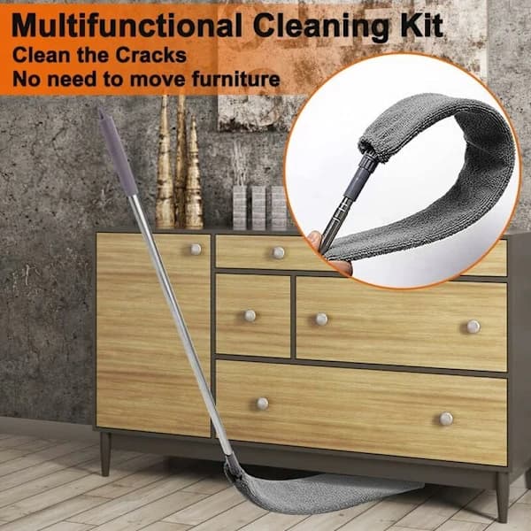 6 Pieces Telescopic Duster, Cobweb Brush, Washable Microfiber Duster for Various Cleaning, Telescopic Feather, A