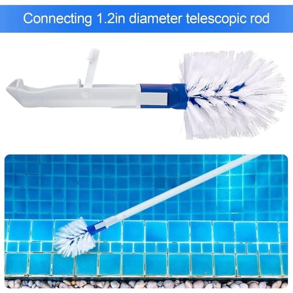 Pool Corner Brush 2-pack with Easy Clips for Above Ground Pool Cleaning