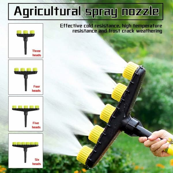 Agricultural Sprayer Garden Irrigation Nozzle Shower Atomization Irrigation Tool Adjustable Water Volume Size (5 Heads)