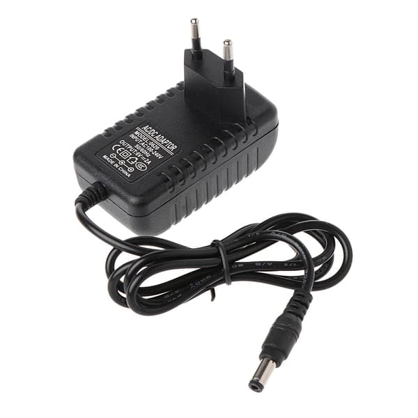 6 voltin 2A verkkolaite AC-DC 7,5 x 3 cm liitin 6V 1 ampeerin virtalähde, seinäpistoke erittäin pitkällä 90 cm johdolla [LD]