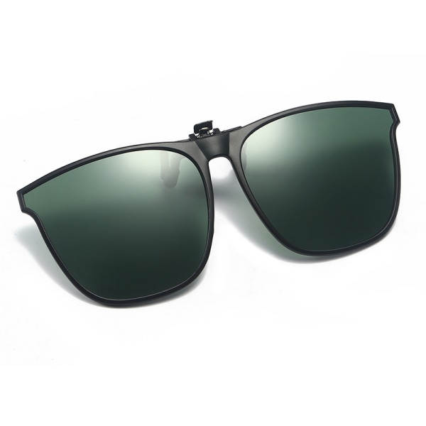 Nye fasjonable polariserte solbrilleklemmer: lette solbriller med stor ramme som kan vippes opp for menn og kvinner