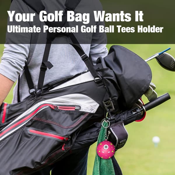 1 pc. Neat and tidy golf tee storage rack provides a