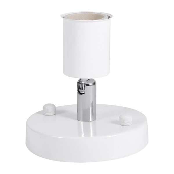 E27 Modern Vintage Ceiling Lamp Wall Lamp Lamp Holder Single Socket Rotatable 180° White