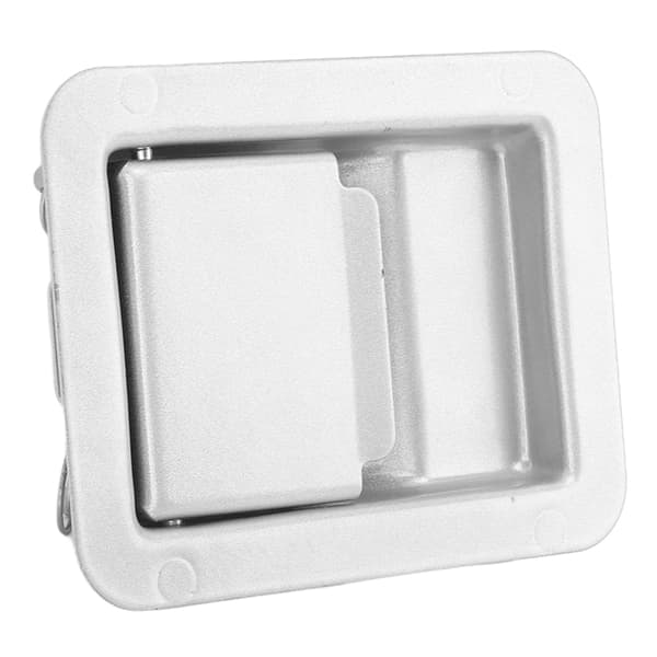 RV Toolbox Handle Latch 140 X 108mm Trailer Caravan Truck Built-in Door Lock Toolbox Handle Silver