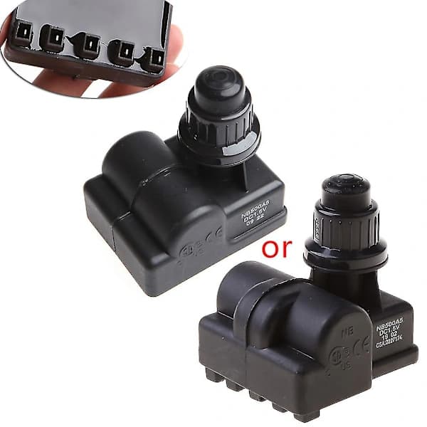Gas Grill Replacement Igniter Button with 5 Outlets AA Battery Powered for BBQ Grill Black