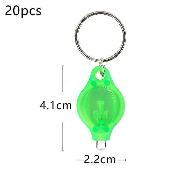 20 Mini-avaimenperää, Mini LED-taskulamput, Avaimenperävalot, Taskulamppuvalot, Koiran kaulapantavalot
