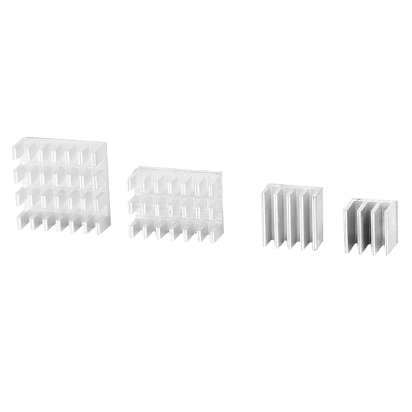 20 stk. aluminium køleplade CPU-radiator med selvklæbende til Raspberry Pi 2/3/4 3b 4B