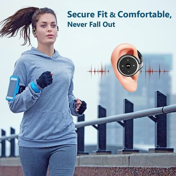 Wireless On-Ear Headphones with Clear Voice Pickup - Black-FX-