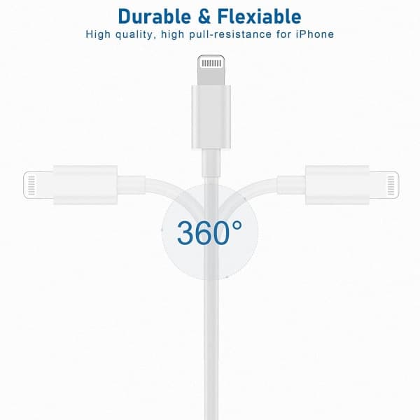 iPhone-lader USB-C - Kabel / Ledning - 20W - Hurtiglader 4-pakning 1,8m-FA-