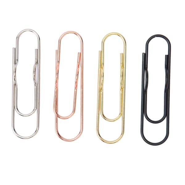40 stk. Sorte Sølv Guld Rosafarvede Penformede Fancy Søde Planner Clips Sideindeks Bogmærkeklips