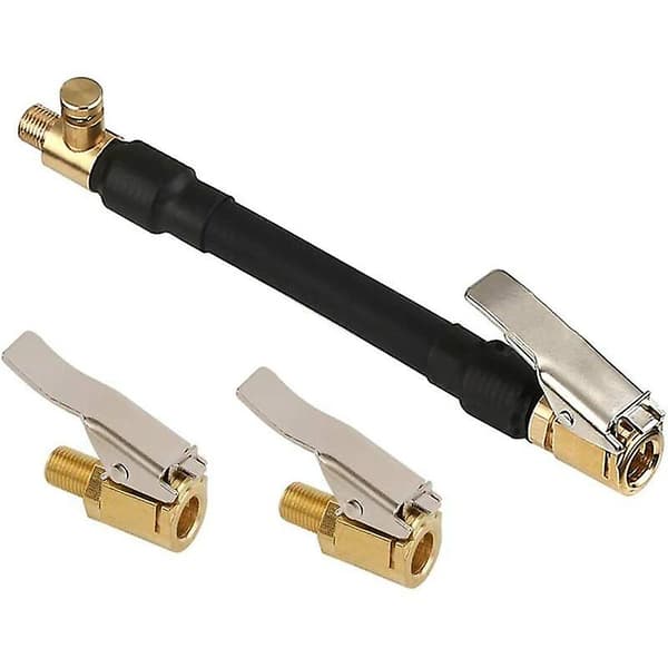 Bil Däckventiladapter, Däckpumpslang med 2 Mässingsmunstycken
