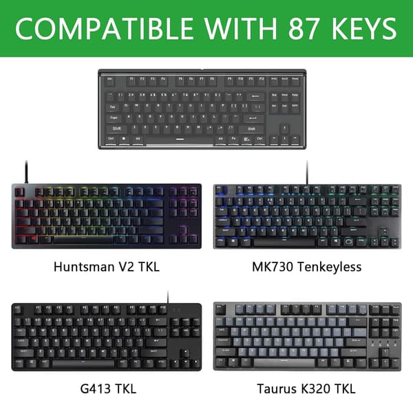 TKL Transparent Acrylic Keyboard Dust Cover for 80% Compact Mechanical