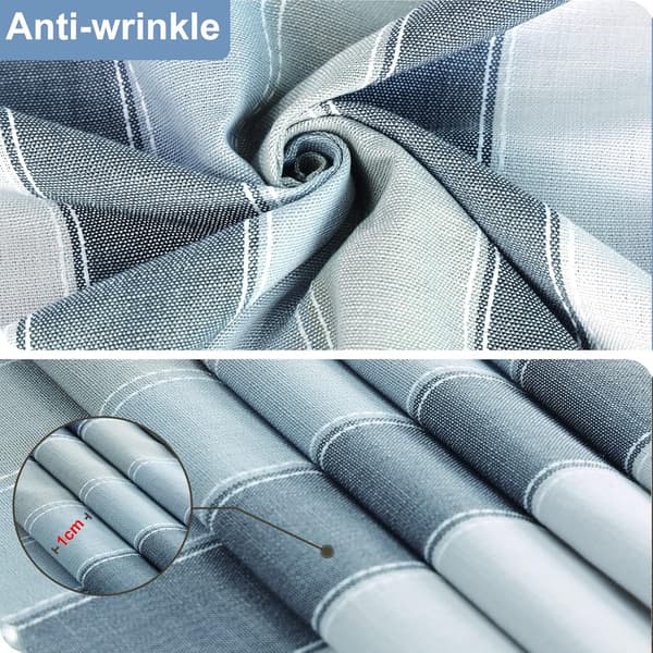 Grå duk - Rektangulær bomullslin duk 140x240cm