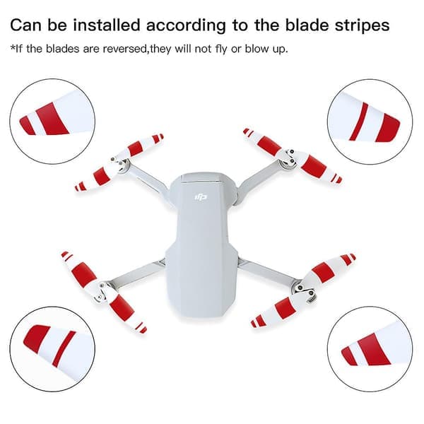 Tyst propellersats för DJI Mini 2 Drönarpropellrar Vingbladstillbehör