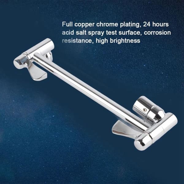 Adjustable Shower Extension Arm Wall Mount Bracket for Bathroom Shower