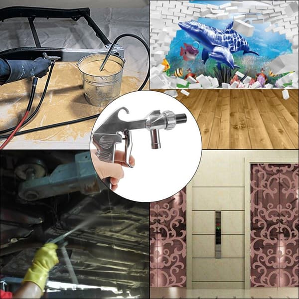 Sandblaster Kit Abrasive Sandblasting Gun Spray Gun Rust Removal with Air Quick Connector for Sandblasting Cabinet