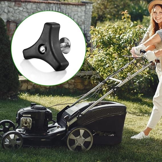 2 STK universelle plastgressklipper vingemuttere og trekantet gressmatte