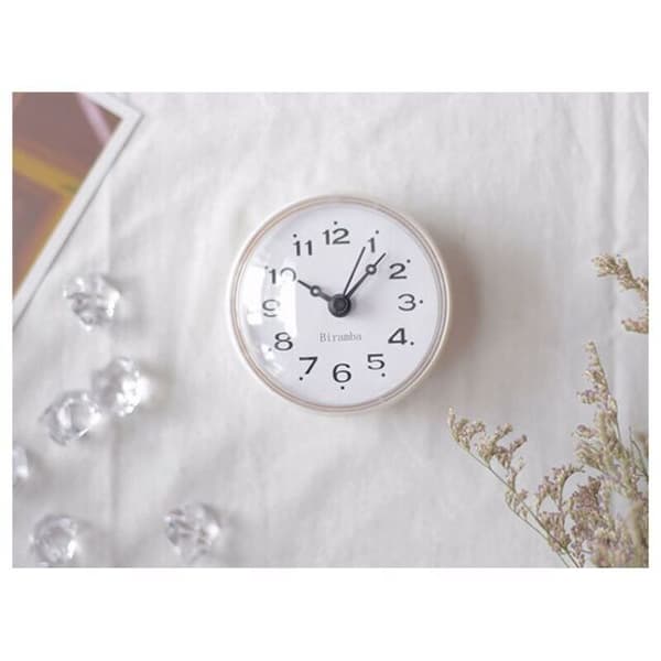 Waterproof Bathroom Wall Clock Small Kitchen Wall Clock Suction Cup Small Clock