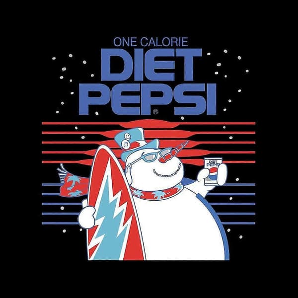 Pepsi Cool Snømann Surfer Varsity-jakke for menn
