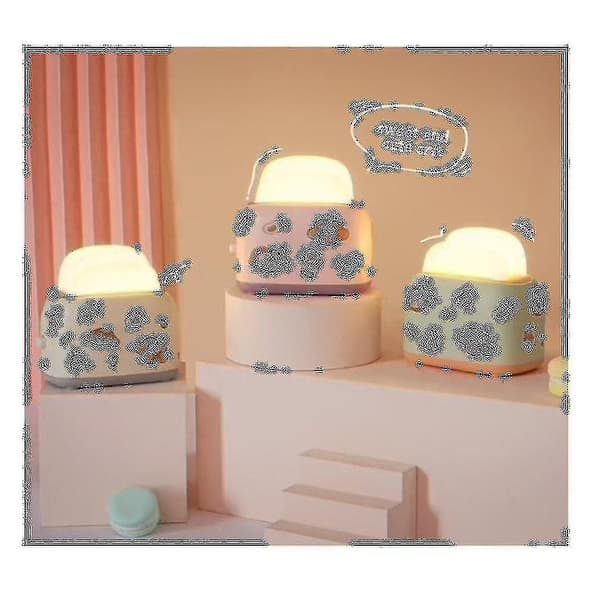 LED Bread Machine Night Light USB Charging Dimmable Bedside Night Light Girl Fun Switch Mood Lig