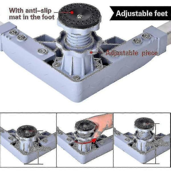 Washing machine, refrigerator and tumble dryer plinth, adjustable from 50-66 cm