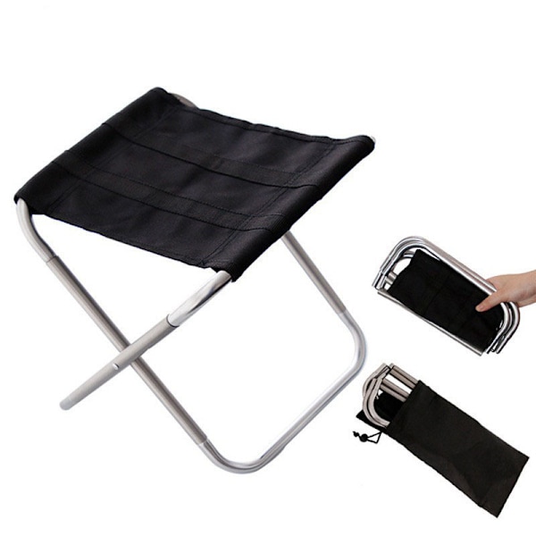 Ministykke Campingstol Foldbar Sæde Bærbar Foldbar Ultralet Stol, Have Picnic Strand, Vandreture, Grill