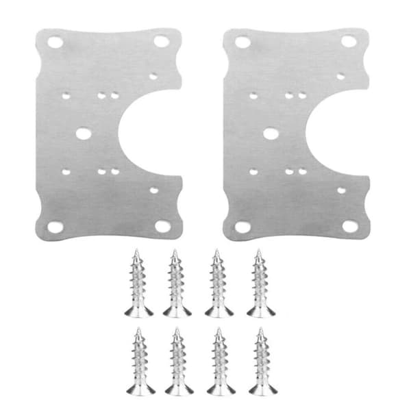 2 PCS Hinge Repair Plate Cabinet Hinge Mounting Plate