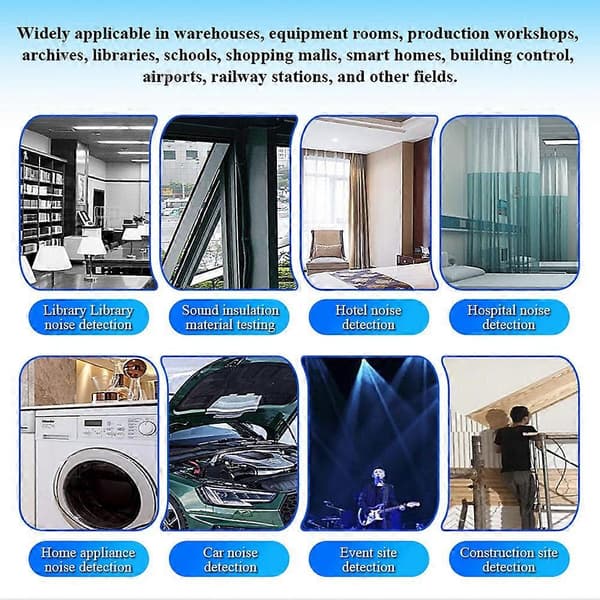30-130dB Noise Sensor Module Modbus-RTU RS485 Industrial Decibel Meter Transmitter 20Hz-12.5KHz White Vit