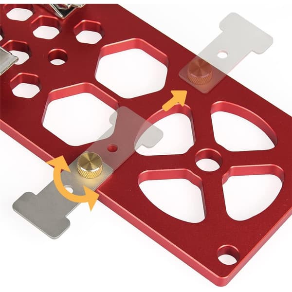 340 mm Track Saw Angle Square Circular Saw Guide Rail Angle Stop Accessory (Red)
