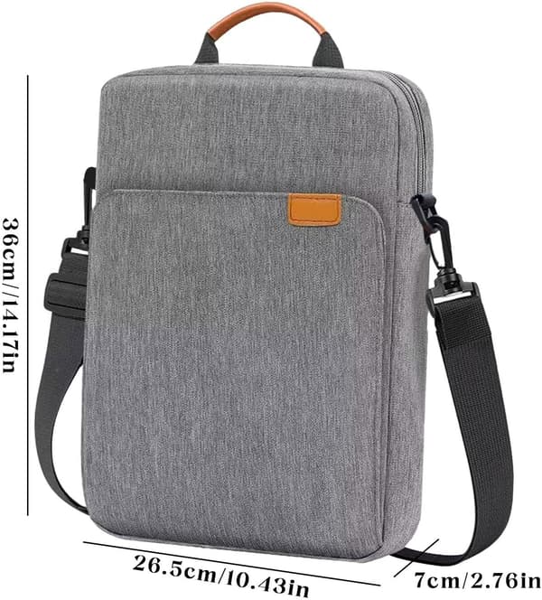Tablet Case with Shoulder Strap, 2-in-1 Tablet Shoulder Bag, Shockproof Tablet Bag, 13-inch Tablet Case with Handle, Tablet Bag[DB] grey grey