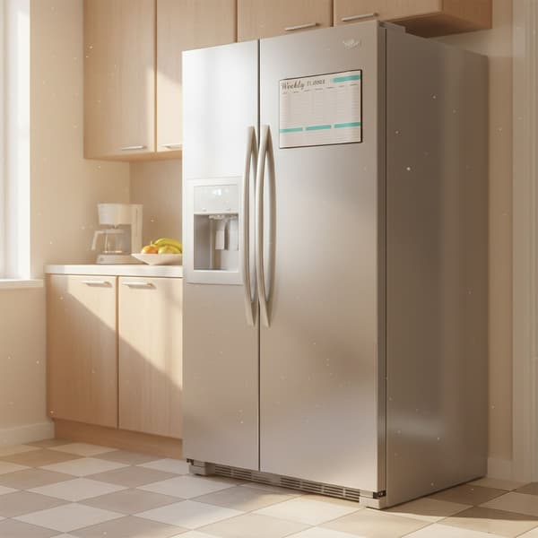 Magnetic Whiteboard for Refrigerator, Weekly and Monthly Planner