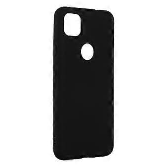 Washable Phone Case Drop Protection Phone Cover Silicone Microfiber Inner Case Compatible for Pixel 4a (Black)
