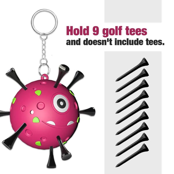 1 stk. Stilig og ryddig golf-tee-oppbevaringsstativ gir en